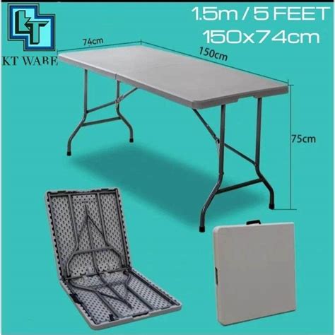 Kt Ware X Ft Folding Table Garden Table Bazzar Meja Lipat Heavy