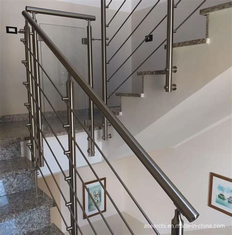 Ace Indoor Stainless Steel Solid Rod Balustrade Stair Handrail Railing Design China Railing