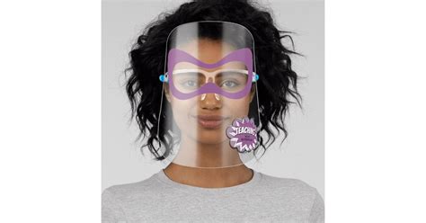 Teaching Is My Super Power Superhero Purple Face Shield Zazzle
