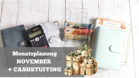 Budget Planung Monatsplanung November Cashstuffing Youtube