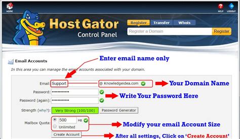 How To Create Email Account From Cpanel Knowledgeidea