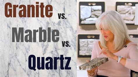 Quartz Vs Granite Vs Marble How To Choose The Right Countertop Youtube