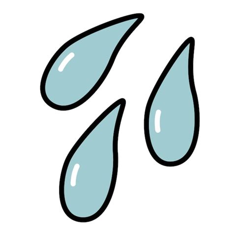 Gotas De Agua Salpica La Ilustraci N De Vector De Doodle De Dibujos