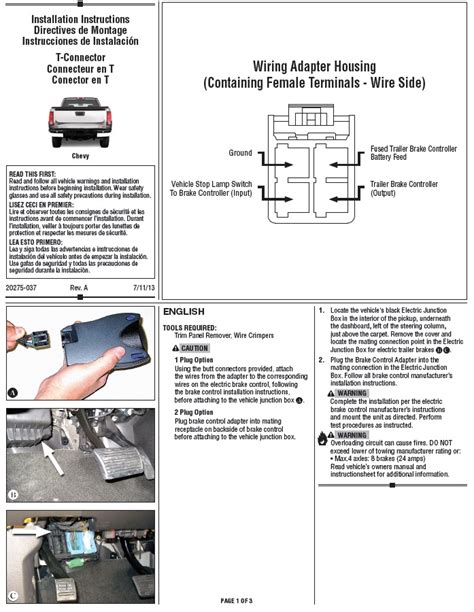 Electric Trailer Brake Wiring Size