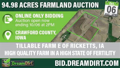 Crawford County Iowa Land Auction Dreamdirt