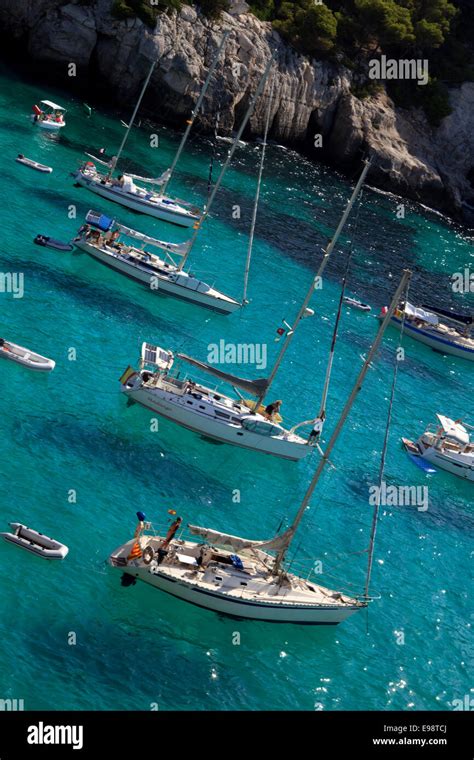 Cala Macarella Menorca Balearic Islands Spain Stock Photo Alamy