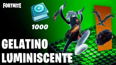 Fortnite Paquete De Misiones Gelatino Luminiscente Skin Y Pavos