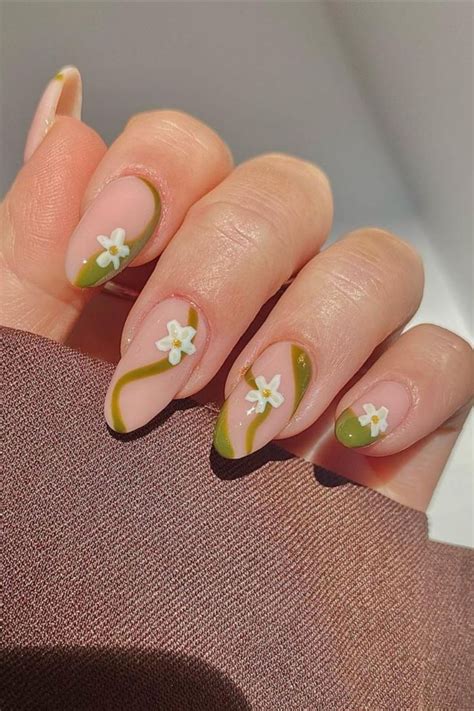 Wavy Floral Spring Nail Designs You Gotta Try For 2024 In 2024