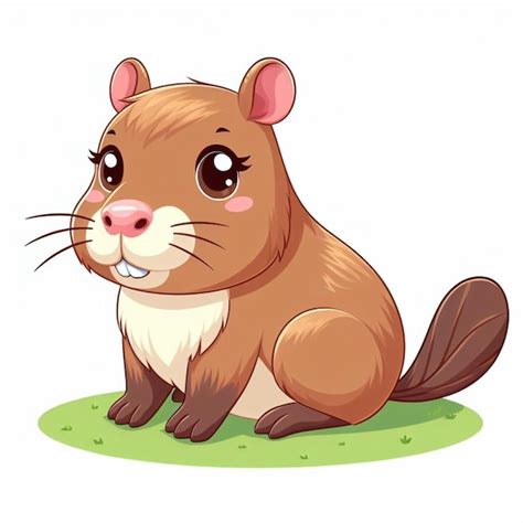 Premium Vector Beautiful Cute Capybara Vector Cartoon Illustration