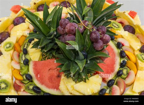 Senso Aspettarsi Ciglio Mosaico Di Frutta Fresca Preposizione Rilevare