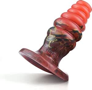 Amazon GEEBA Tapered Anal Dildo Butt Plug With Ribbed Texture For Stimulating Anal