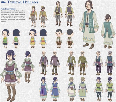 File Botw Hylians Hateno Village Concept Artwork Png Zelda Wiki