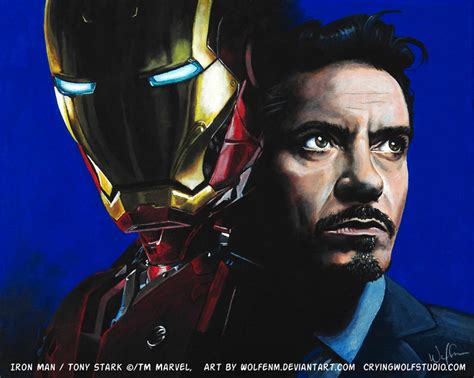 Iron Man Tony Stark By Wolfenm On Deviantart