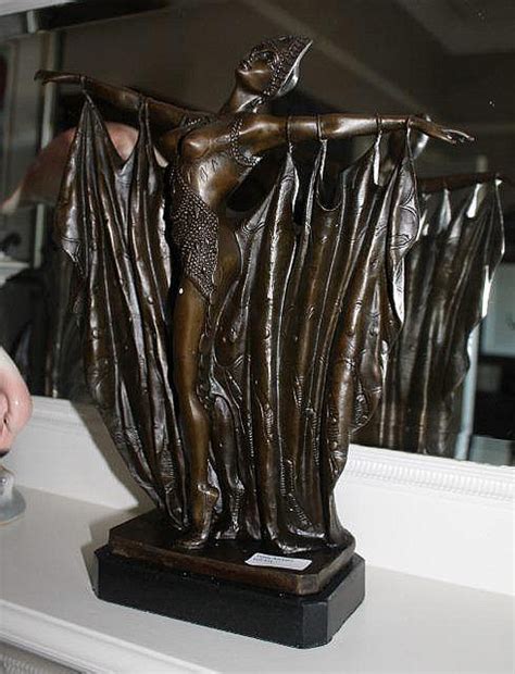 Sold Price Bronze Art Deco Style Nude Dancer Arms Spread With