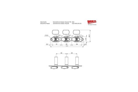 Buy Schaller Machine Head GrandTune Classic Hauser Nickel Snake