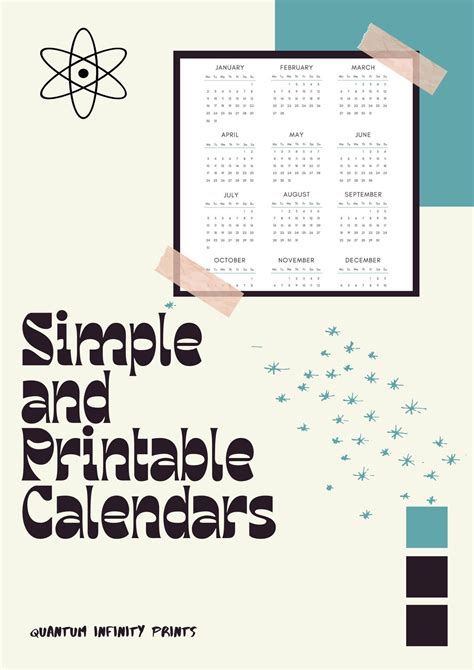2023 Calendar Printable Science Calendar Classroom Calendar Office