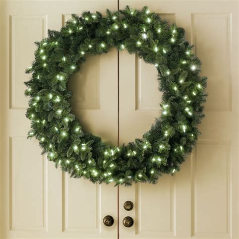 20 Large Outdoor Pre Lit Wreath Pimphomee