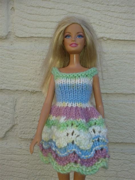 Spring Dress Made In A Self Striping Yarn Easy Free Knitting Pattern