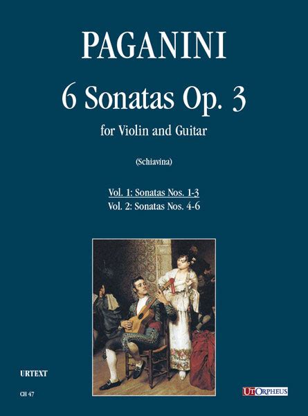 Paganini | 6 Sonatas Op. 3 for Violin & Guitar Vol. 1 for gtr & violin