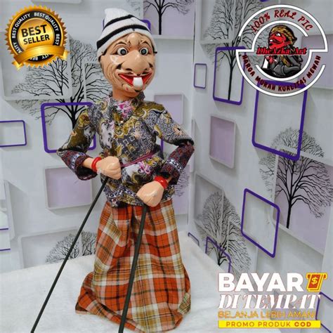 Wayang Golek Wayang Gareng Cm Kualitas Medium Lazada Indonesia