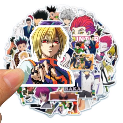 24pcs Hunter X Hunter Stickers Anime Manga Series Random Design Waterproof Sticker Shopee