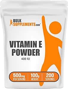 BulkSupplements Vitamin E 400 IU Powder As D Alpha Tocopherol