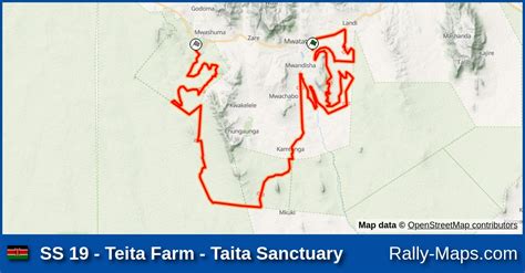 SS 19 Teita Farm Taita Sanctuary Stage Map East African Safari