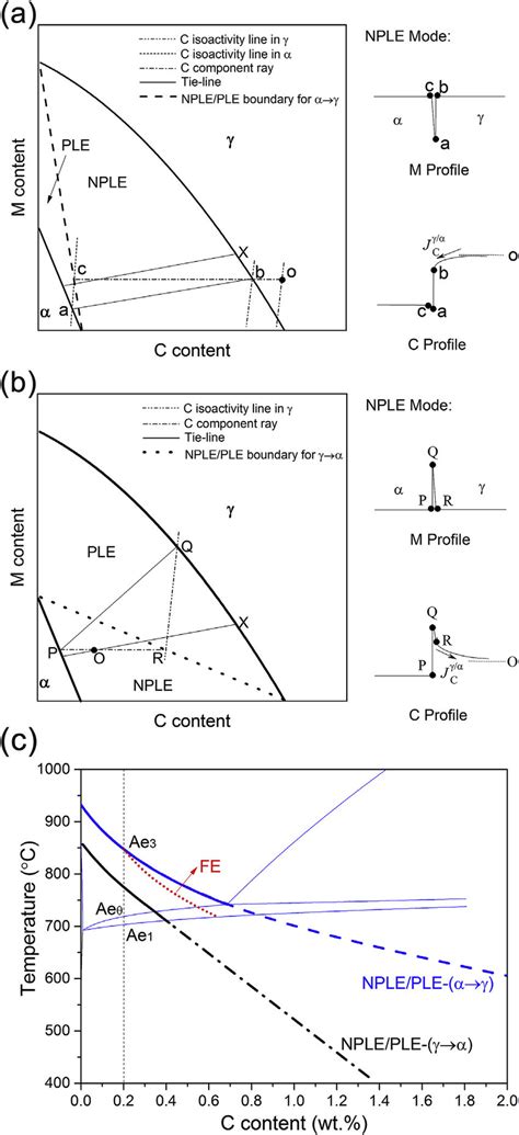 Schematic Isothermal Sections Of The Fe C M M Is Austenite Stabilizing