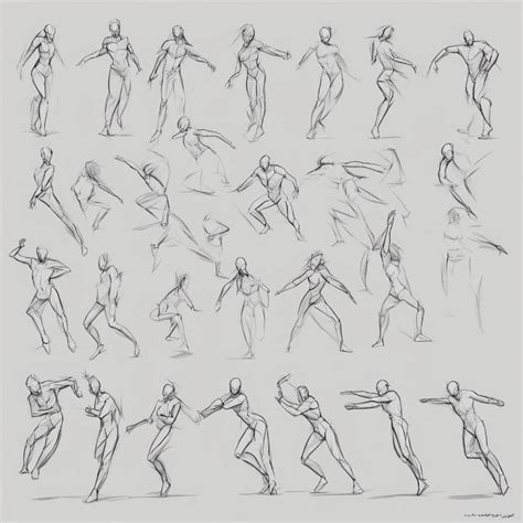 Action drawing poses by SomeoneThatRaged on DeviantArt