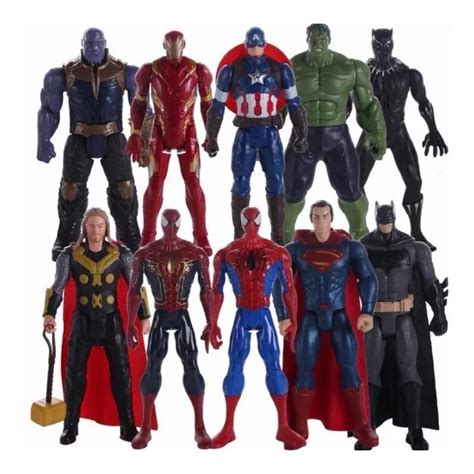Bonecos Da Marvel 30 Cm - Kit 2 Bonecos Vingadores 30 Cm Com Led E Som Marvel | Shopee Brasil