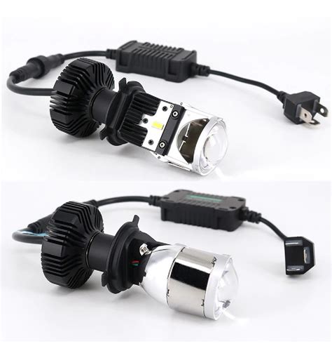 Farol Led Mini Projetor H Canh O Alto Baixo S Plugar Showcar Leds