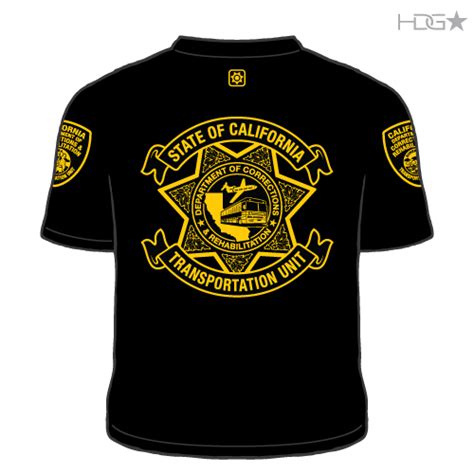 CDCR Transportation Black/Gold T-Shirt | HDG Tactical