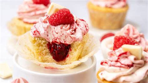 White Chocolate Raspberry Cupcakes Spatula Desserts