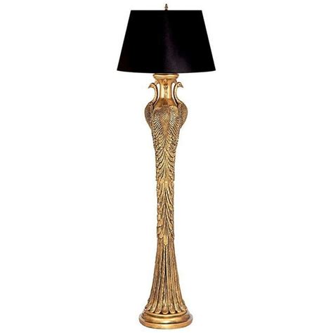 Design Toscano Peacock Panorama Sculptural Floor Lamp