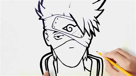 Como Dibujar A Kakashi Paso A Paso De Naruto Easy Drawings Dibujos