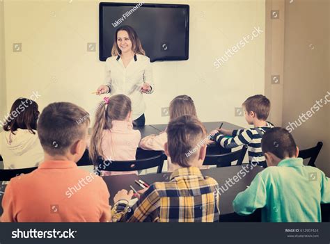 Little Children Teacher Classroom Stock Photo 612907424 Shutterstock