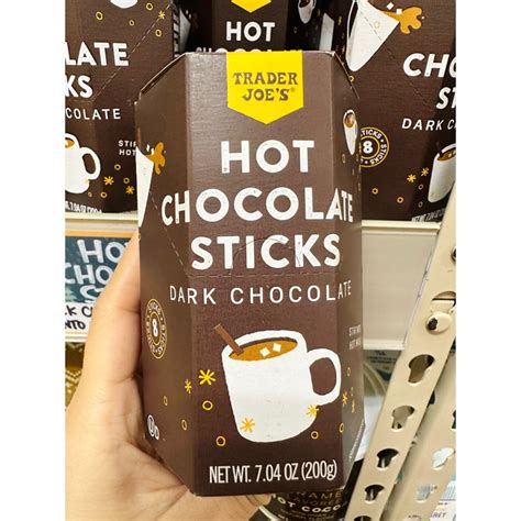 On代購Trader Joe s Hot Chocolate Sticks 黑巧克力 熱可可 熱可可棒 巧克力棒 蝦皮購物