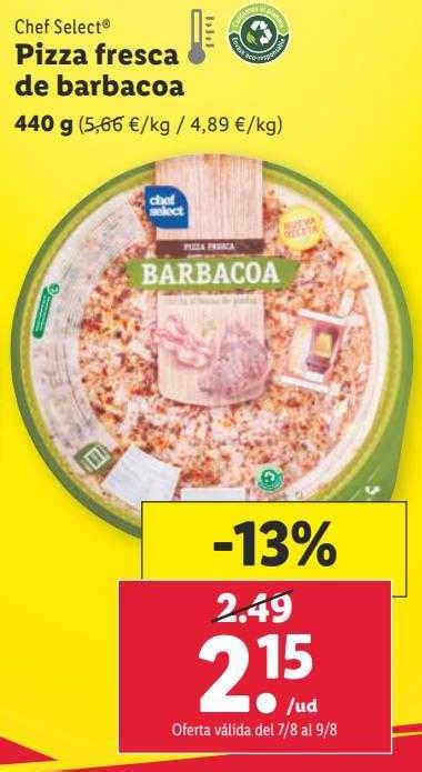 Oferta Chef Select Pizza Barbacoa En Lidl Catalogosofertas Es