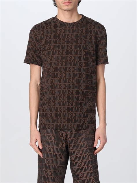 Moschino Couture T Shirt For Man Brown Moschino Couture T Shirt