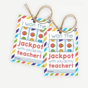 I Hit The Jackpot Scratch Off Lottery Gift Tag Printable Teacher