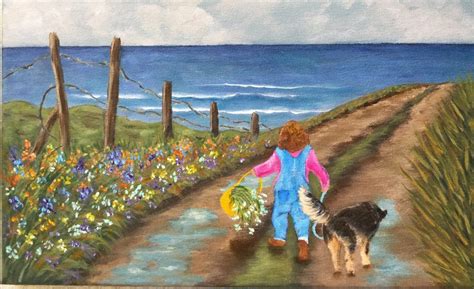 FLOWERS FOR GRANDMA By Mannette Pugh This Charming Scene Was Inspired