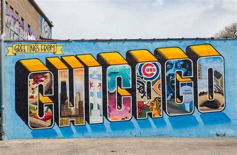 Chicago Skyline Graffiti