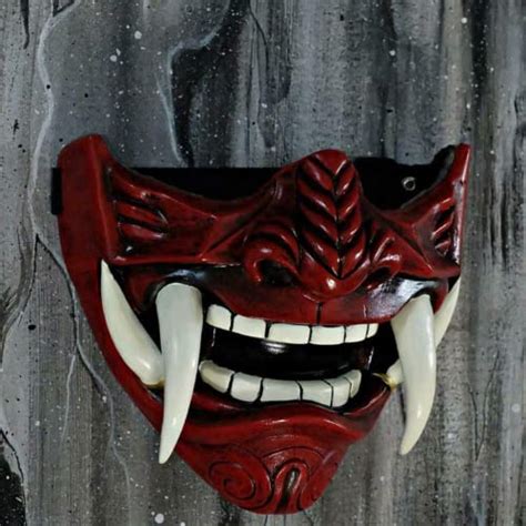 Asky Japanese Hannya Mask Demon Oni Samurai Noh Kabuki Prajna Devil