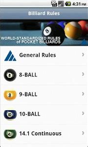 Official Billiard Rules Lite – The World-Standardized Rules app covers ...