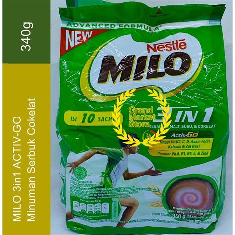 Jual Milo In Sachet Isi Pcs Milo In Activ Go Minuman Serbuk