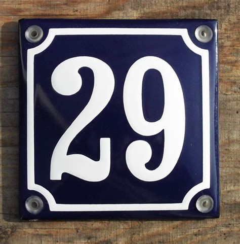 No.29 Blue 10x10cm. | Classic Enamels Signs