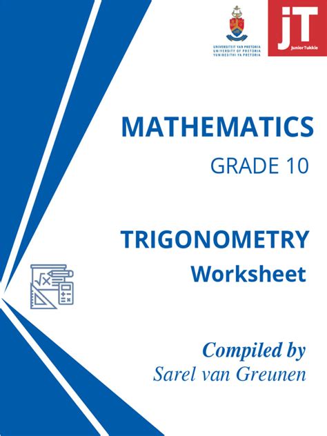 Trig Grade 10 Worksheet Pdf Trigonometry Trigonometric Functions