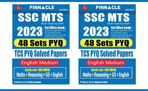 SSC MTS 2023 48 Sets PYQ TCS PYQ Solved Papers English Medium