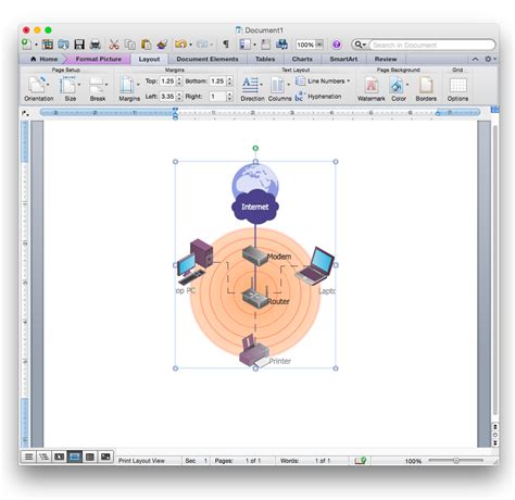 Network Diagram Template Word