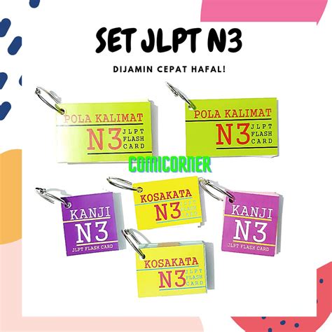 Jual Flash Cards SET JLPT N3 Bahasa Jepang Shopee Indonesia